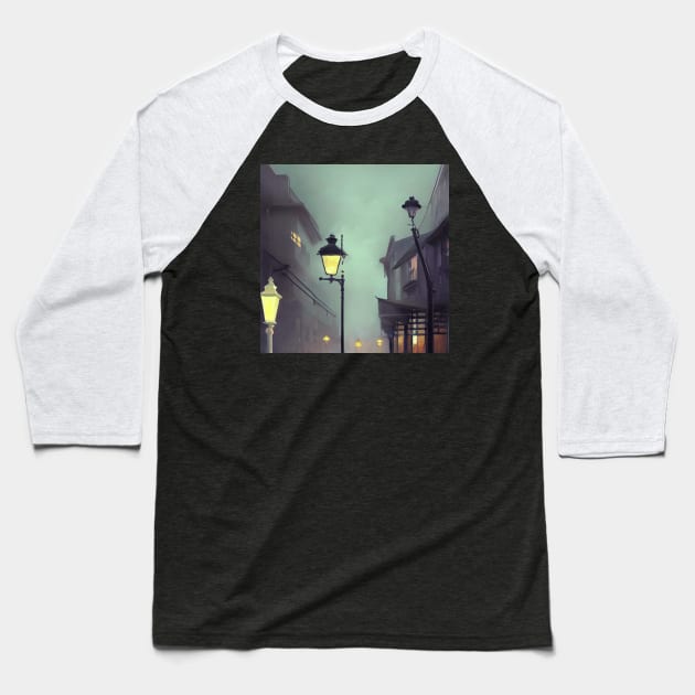 A modern city Baseball T-Shirt by etherElric